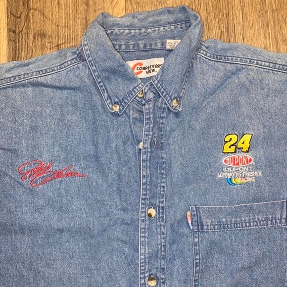 DU Point Jeff Gordon Button Down Shirt. - Picture 2 of 3